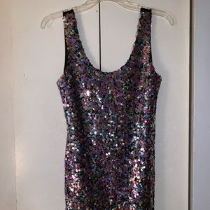 Glittery mini dress